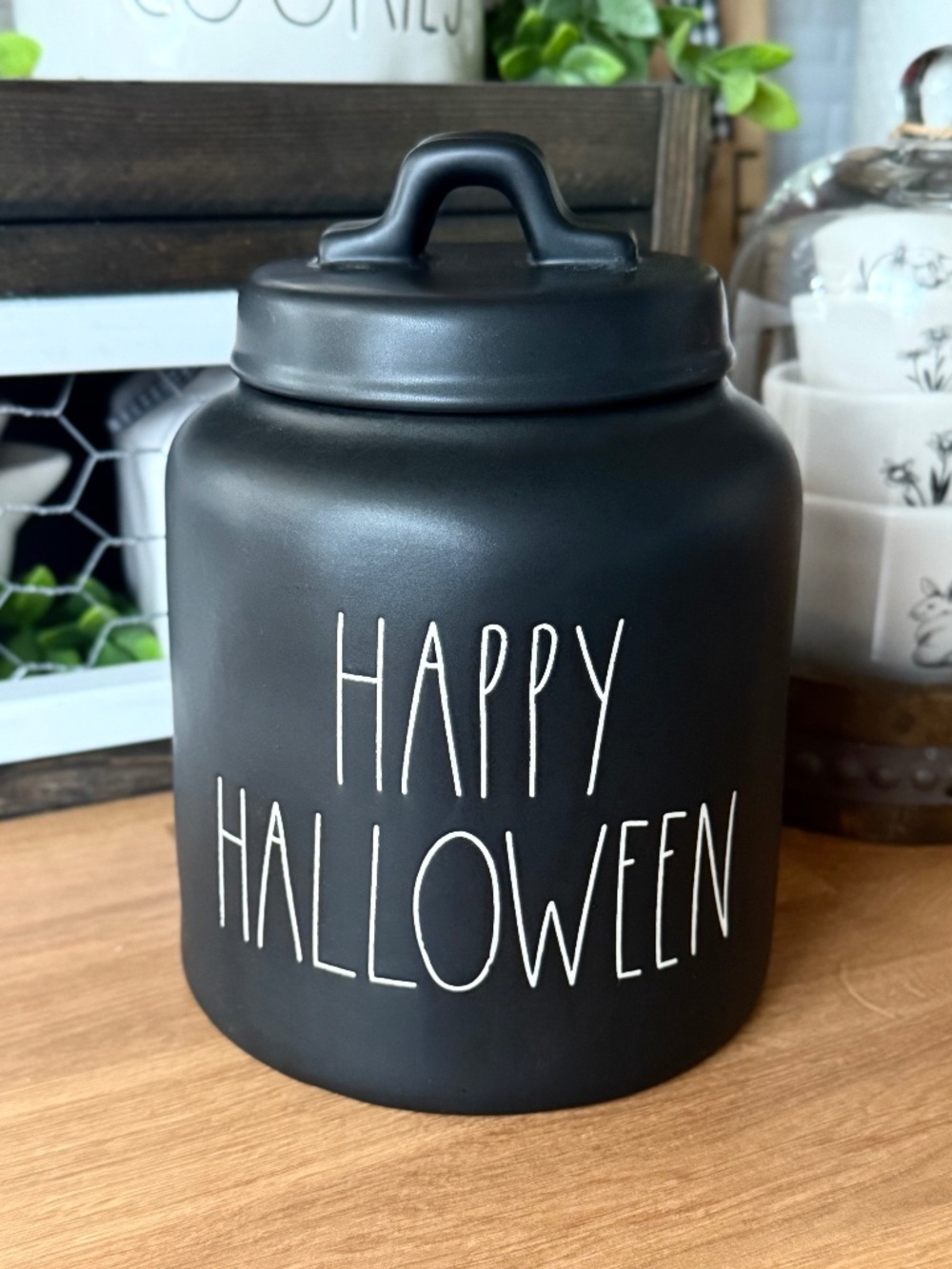 Rae Dunn Happy Halloween Canister